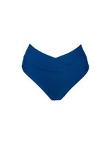 High Hip Crossover Bottoms in Navy Waffle