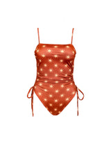 Ruched Square Neck One Piece in Solara