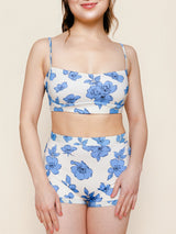 Boyshort Bottoms in Blue Floral