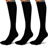 3-pair Compression Socks (15-20mmHg)