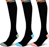 3-pair Compression Socks (15-20mmHg)