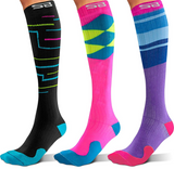 3-pair Compression Socks (15-20mmHg)