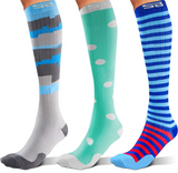 3-pair Compression Socks (15-20mmHg)