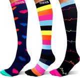 3-pair Compression Socks (15-20mmHg)