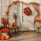 Wild Bittersweet Berry & Twig Mantle Fall Garland Table Runner