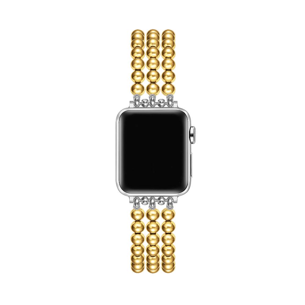 Nova Stainless Steel Beaded Band for Apple Watch