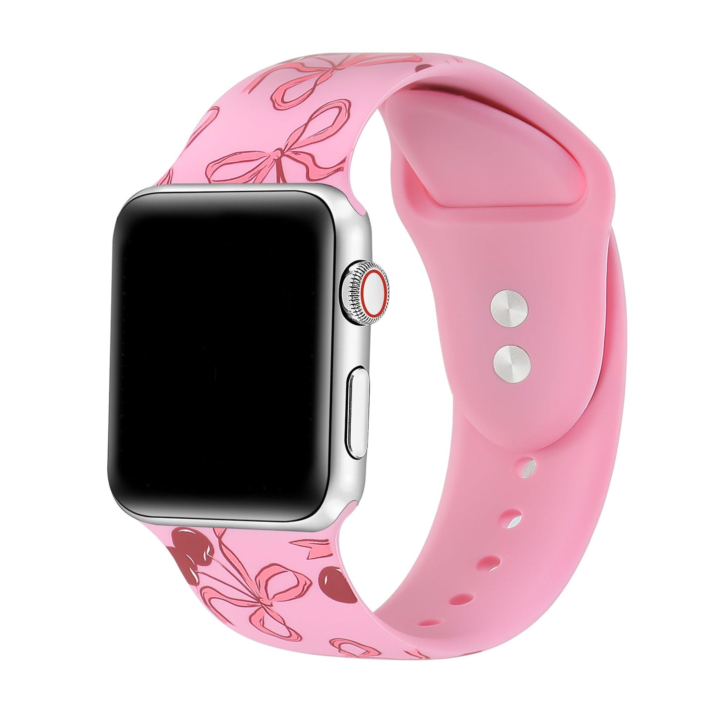 Cherry Coquette Silicone Band for Apple Watch