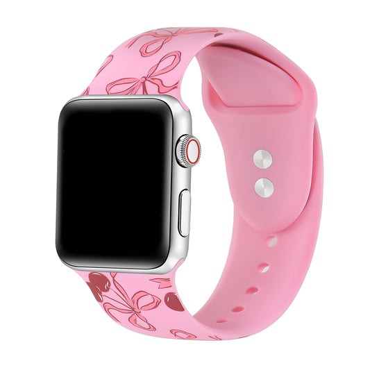Cherry Coquette Silicone Band for Apple Watch