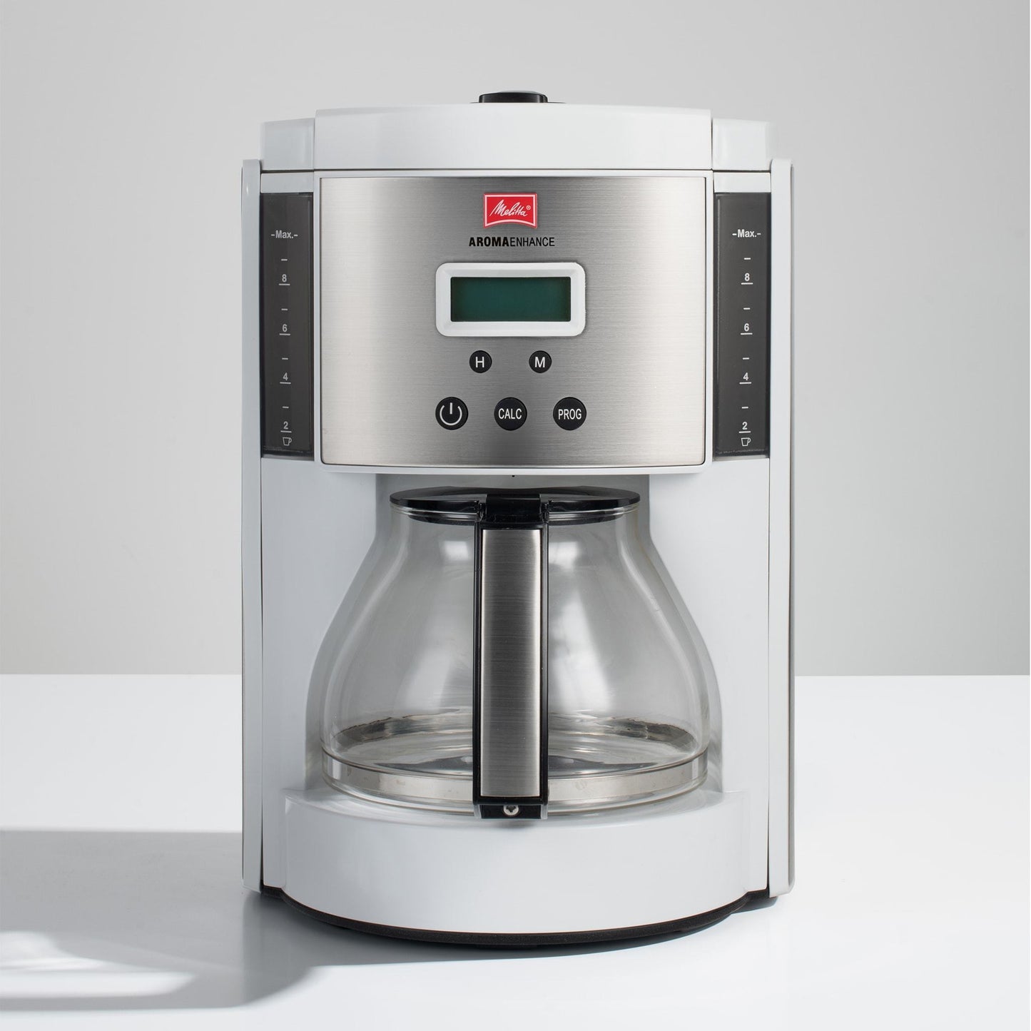 Melitta® Aroma Enhance™ 10-Cup Drip Coffee Maker w/ Glass Carafe | White