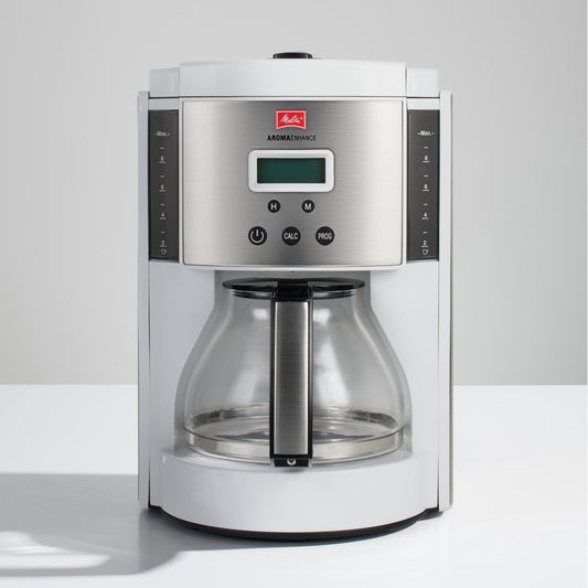 Melitta® Aroma Enhance™ 10-Cup Drip Coffee Maker w/ Glass Carafe | White