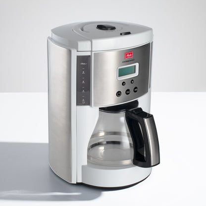 Melitta® Aroma Enhance™ 10-Cup Drip Coffee Maker w/ Glass Carafe | White