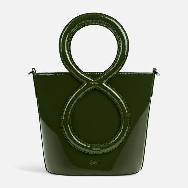 Infinity Bag - Patent Leather Green
