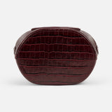 Infinity Bag - Burgundy Croc Embossed