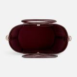 Infinity Bag - Burgundy Croc Embossed