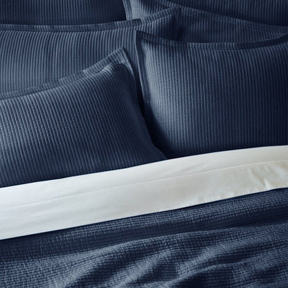 Textured Cotton Coverlet & Shams Set