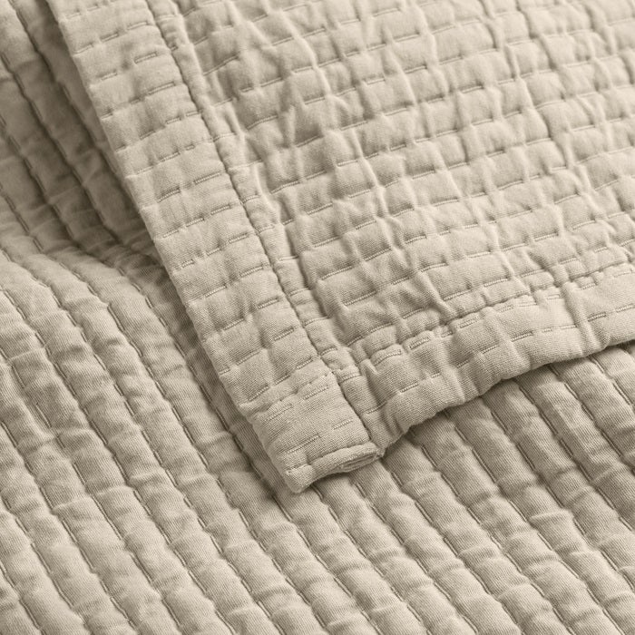 Textured Cotton Coverlet & Shams Set