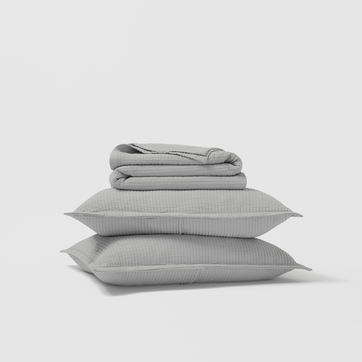 Textured Cotton Coverlet & Shams Set