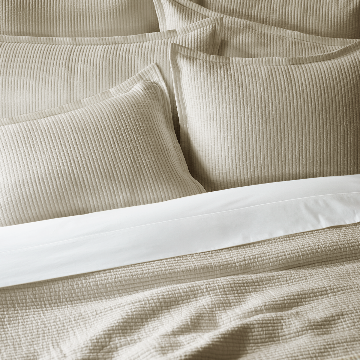 Textured Cotton Coverlet & Shams Set