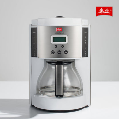Melitta® Aroma Enhance™ 10-Cup Drip Coffee Maker w/ Glass Carafe | White