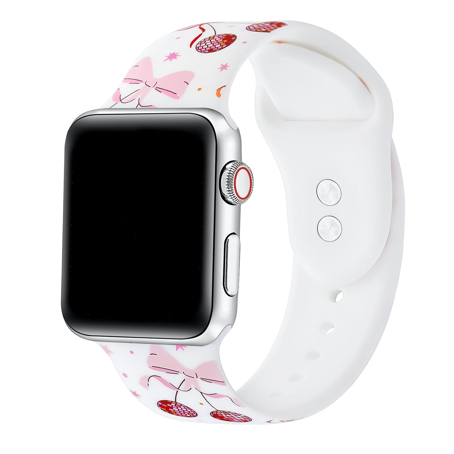 Cherry Coquette Silicone Band for Apple Watch