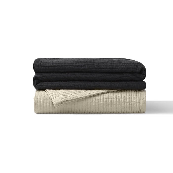 Textured Cotton Coverlet & Shams Set