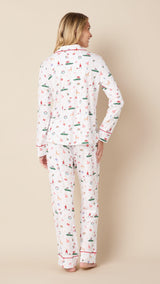 A Merry Little Stroll Pima Knit Long-Sleeved Pajama