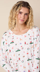 A Merry Little Stroll Pima Knit Pullover Set