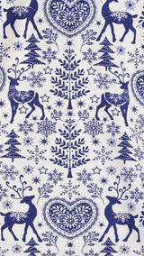 Holly Jolly Blue Pima Knit Long-Sleeved Pajama