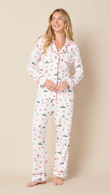 A Merry Little Stroll Pima Knit Long-Sleeved Pajama