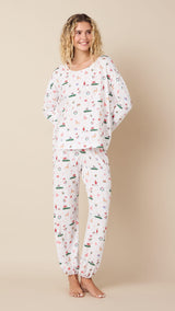 A Merry Little Stroll Pima Knit Pullover Set