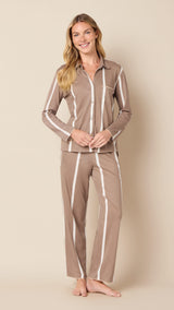 The Willow Set Bungalow Stripe - Mocha