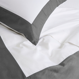 Reversible Color Block Sateen Duvet Cover & Shams Set