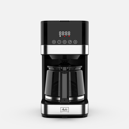 Melitta® Aroma Tocco™ 10-Cup Compact Drip Coffee Maker w/ Glass Carafe | Touch Control Display
