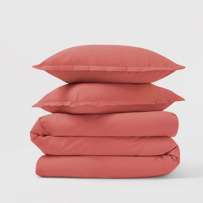 Percale Duvet Cover & Shams Set