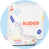 Diaper Box & Wipes Bundle | 100% Cotton-Lined TCF Diapers Size 1-6 | Kudos