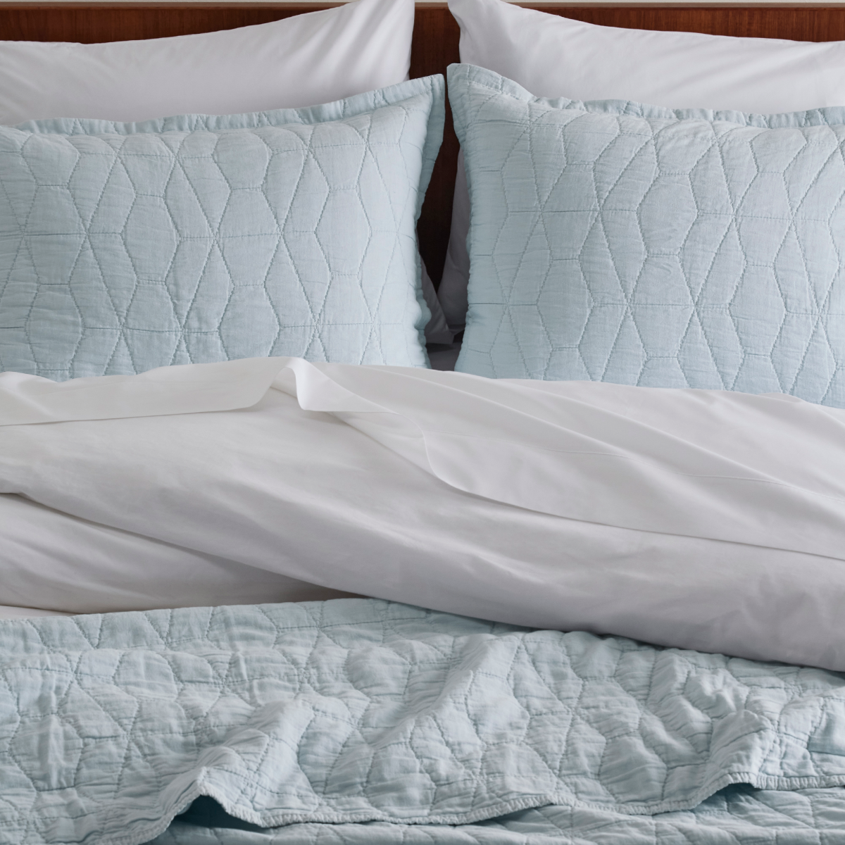 Mosaic Cotton Quilt & Shams Set