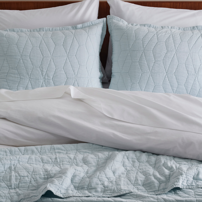 Mosaic Cotton Quilt & Shams Set