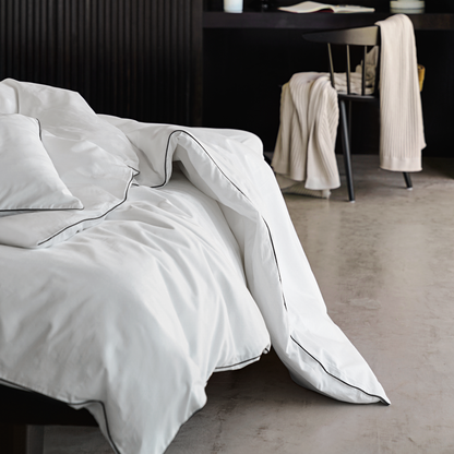 Turin Piped Edge Duvet Cover & Shams Set