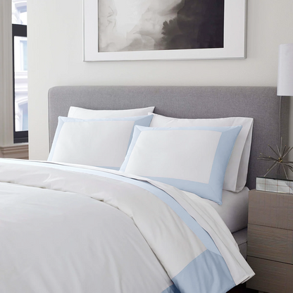 Reversible Color Block Sateen Duvet Cover