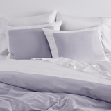 Reversible Color Block Sateen Duvet Cover & Shams Set