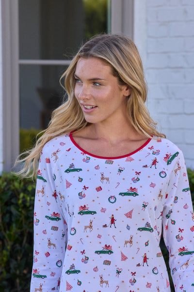 A Merry Little Stroll Pima Knit Simple Set