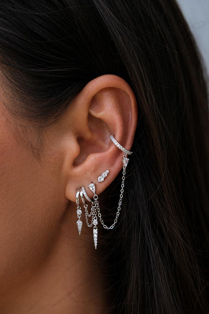 Palma Spike Charm Illusion Earrings