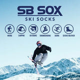 2-pair Merino Wool Ski Socks