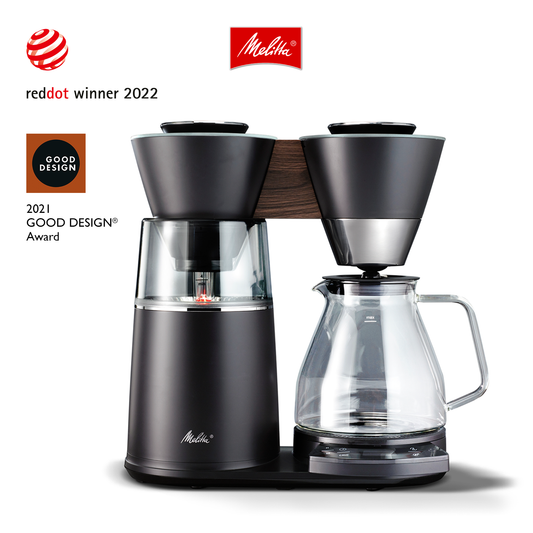 Melitta® Vision™ 12-Cup Luxe Drip Coffee Maker | Painted Black | Auto, Programmable