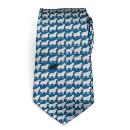 Black Sheep Blue Silk Men's Tie