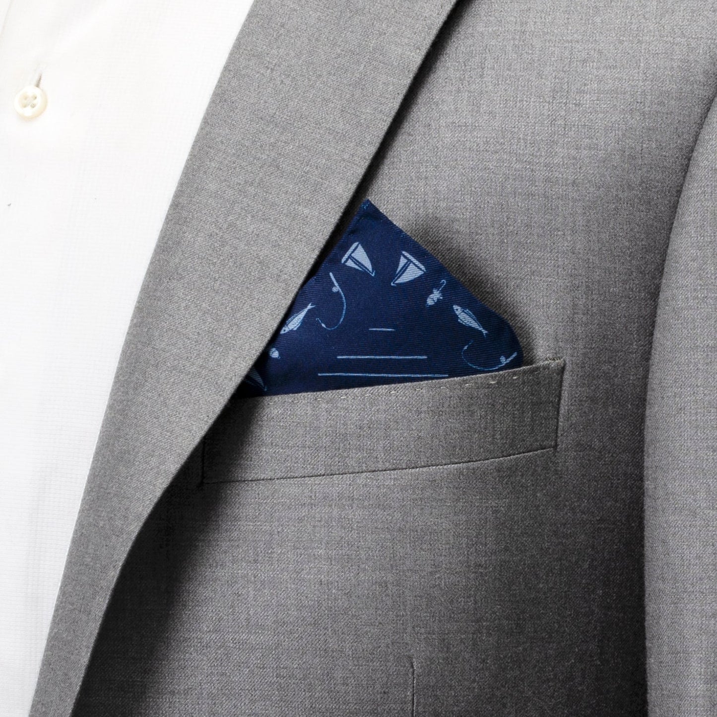 Nautical Blue Pocket Square