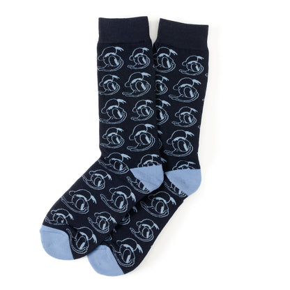 Donald Duck Patterned Blue Men's Socks