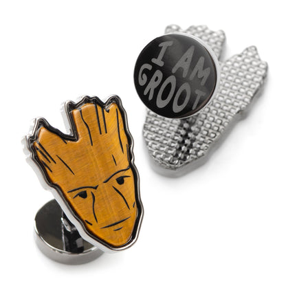 I Am Groot Tigers Eye Cufflinks