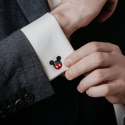 Mickey Minnie "I Love Us" Cufflinks