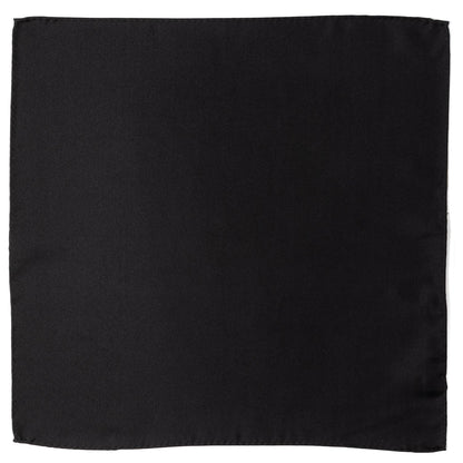 Black Silk Pocket Square